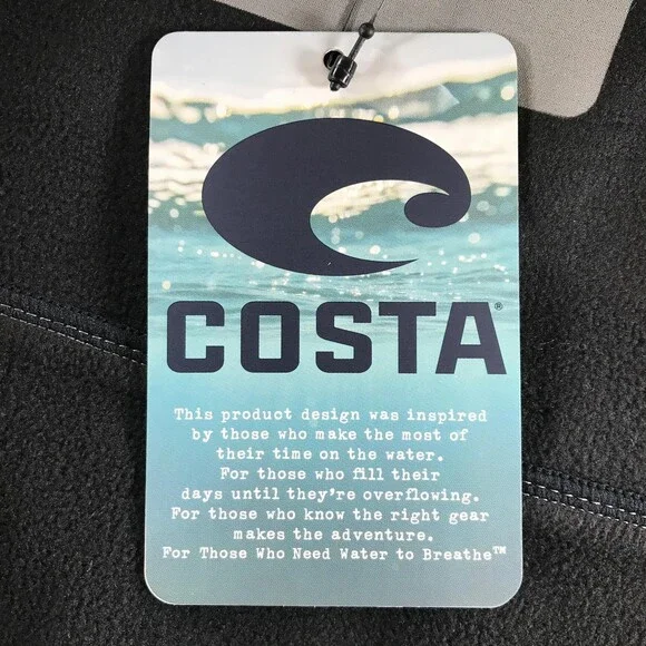 Costa Vest Mens Medium Gray Water-Resistant Insulated Storm Gray FQA500201X - Picture 4 of 10